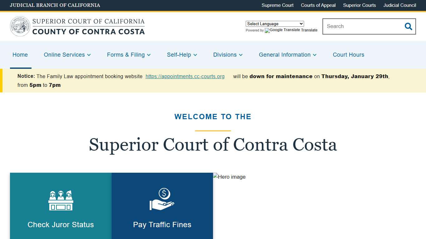Home Superior Court of California County of Contra Costa